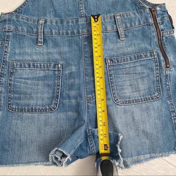 Madewell Adirondack Short Overalls Isley Wash blue S - Picture 12 of 13